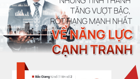 Những tỉnh thành tăng vượt bậc, rớt hạng mạnh nhất về năng lực cạnh tranh