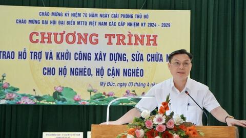 Gần 4 tỷ đồng hỗ trợ xây nhà cho hộ nghèo tại huyện Mỹ Đức