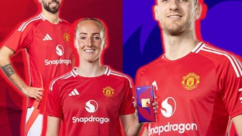 Snapdragon xuất hiện trên áo thi đấu của Manchester United