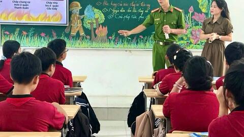 Nâng cao kỹ năng phòng cháy chữa cháy cho học sinh