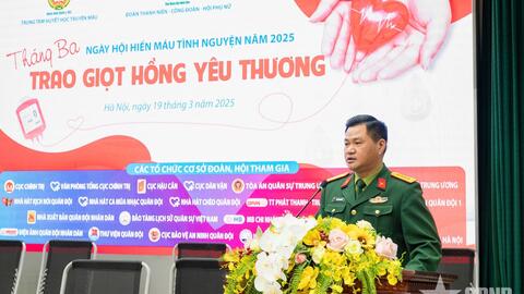 Lan tỏa tinh thần hiến máu tại ngày hội “Tháng Ba trao giọt hồng yêu thương”