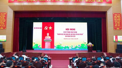 Học viện Hải quân sơ kết phong trào thi đua “Ngành Hậu cần Quân đội làm theo lời Bác Hồ dạy”