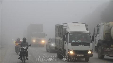 Nghệ An: Sương mù dày đặc, người tham gia giao thông cần chú ý quan sát, làm chủ tốc độ