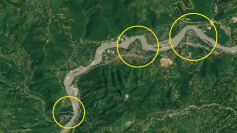Ảnh vệ tinh cho thấy lũ 'tử thần' tàn phá kinh hoàng ở Nepal và Trung Quốc