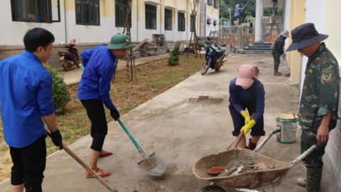 Các trường nội trú liên cấp ở biên giới Gia Lai sẵn sàng cho năm học mới