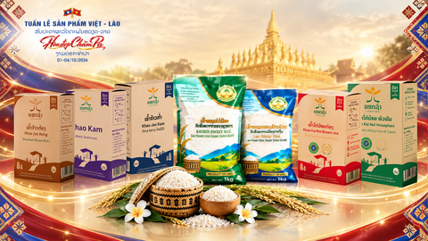 Gạo, trà, trầm hương Lào tìm thêm cơ hội tiếp cận người tiêu dùng Hà Nội