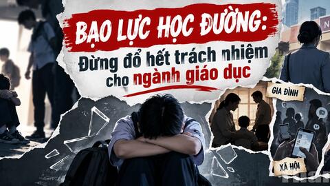 Bạo lực học đường: Đừng đổ hết trách nhiệm cho ngành Giáo dục