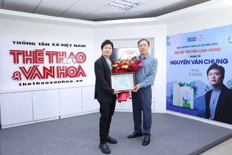 Chắp cánh giấc mơ tuổi thơ: Nhạc sĩ Nguyễn Văn Chung trở thành Đại sứ Truyền cảm hứng Giải thưởng Thiếu nhi Dế Mèn 2025