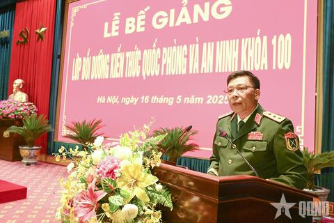 Học viện Quốc phòng bế giảng Lớp bồi dưỡng kiến thức quốc phòng, an ninh khóa 100