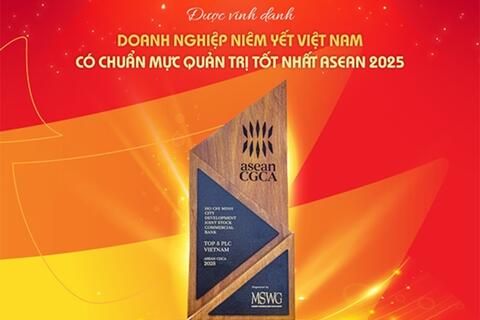 HDBank - Ngân hàng Việt được vinh danh Top 5 Quản trị chuẩn mực ASEAN 2025