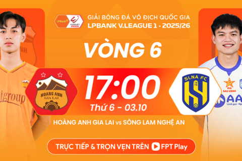 Vòng 6 V.League 2025/26 Nhận định trận đấu HAGL vs SLNA, 17h00 ngày 3.10: Căng thẳng cuộc chiến cuối bảng