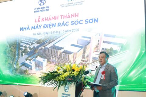Hà Nội khánh thành Nhà máy điện rác Sóc Sơn, lớn nhất Đông Nam Á