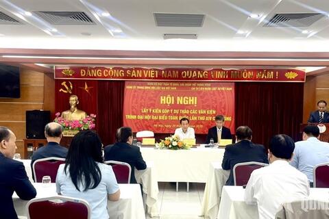 Hội Luật gia Việt Nam lấy ý kiến góp ý vào các dự thảo văn kiện trình Đại hội đại biểu toàn quốc lần thứ XIV của Đảng