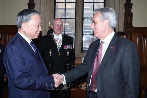 Tổng Bí thư Tô Lâm gặp Nhóm Nghị sĩ liên đảng Quốc hội Anh hữu nghị với Việt Nam