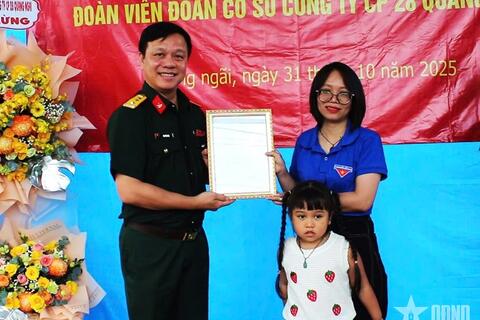 Tổng cục Hậu cần - Kỹ thuật khánh thành “Ngôi nhà 100 đồng” tại Quảng Ngãi