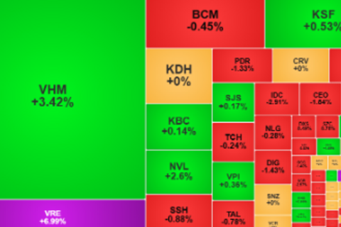 Cổ phiếu VIC dẫn dắt, VN-Index tăng hơn 13 điểm