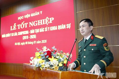 Học viện Quân y: Gắn kết đào tạo với Lào, Campuchia