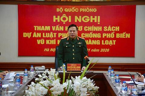 Tham vấn hồ sơ chính sách xây dựng dự án Luật Phòng, chống phổ biến vũ khí hủy diệt hàng loạt