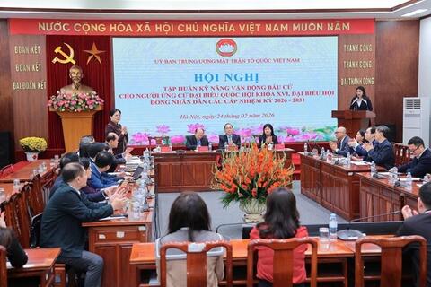 Tập huấn cao điểm, bảo đảm 100% Tổ trưởng Tổ Bầu cử nắm vững quy trình, nghiệp vụ