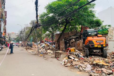 Giải tỏa chợ cóc, điểm kinh doanh tự phát tại khu vực ngõ 64, 66 Kim Giang