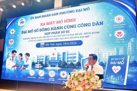 Đại Mỗ: Đẩy mạnh chuyển đổi số y tế cơ sở, chính thức ra mắt "Sổ tay Đại Mỗ số"