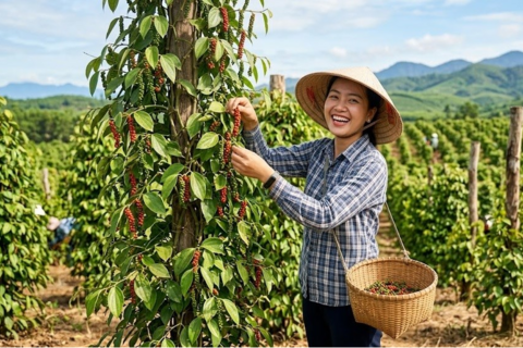Giá hồ tiêu hôm nay 3.8.2026: Đi ngang, cao nhất 141.000 đồng/kg