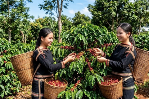 Giá cà phê hôm nay 3.8.2026 đi ngang, cao nhất 97.000 đồng/kg