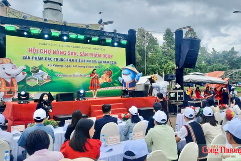 Khai mạc hội chợ nông sản, OCOP tại Ngày hội du lịch Kbang năm 2026
