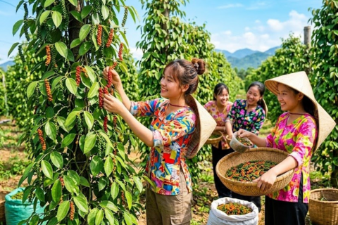 Giá hồ tiêu hôm nay 11.8.2026: Bật tăng 500 đồng/kg