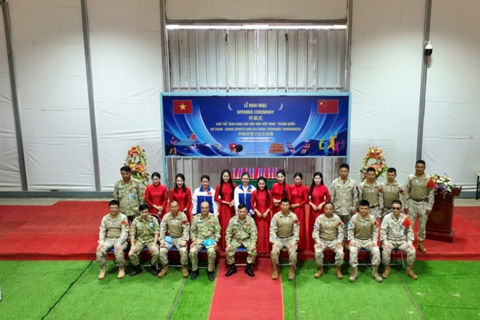 Lực lượng gìn giữ hòa bình Việt Nam và Trung Quốc tại Abyei phối hợp tổ chức các hoạt động giao lưu văn hóa, thể thao