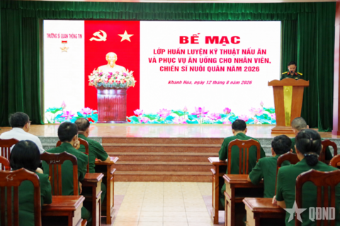 Trường Sĩ quan Thông tin: Nâng cao tay nghề cho nhân viên nuôi quân