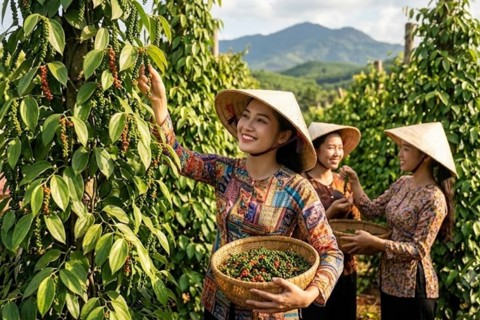 Giá hồ tiêu hôm nay 25.8 giữ vùng 136.000–138.500 đồng/kg