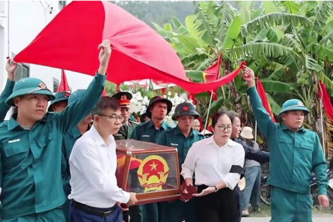 Quê hương đón người con anh hùng trở về sau gần nửa thế kỷ nằm lại chiến trường