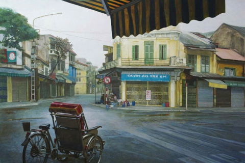 Hà Nội trong tranh Phạm Bình Chương: Lắng lại những mảng màu thời gian