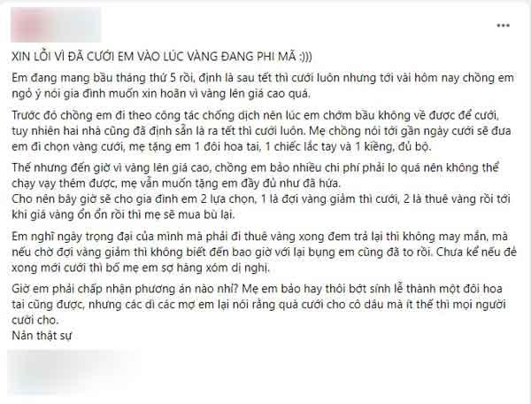 Bài tâm sự của cô gái.