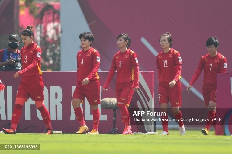 Tuyển nữ Việt Nam gặp vô vàn khó khăn trong hành trình giành vé dự World Cup 2023 bởi ảnh hưởng của dịch COVID-19. Ảnh: AFP