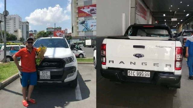 Ngỡ ngàng màn lột xác Ford Ranger biển ngũ quý 9 của đại gia Việt sau gần 4 năm: Hầm hố hơn khủng long F-150, nội thất long lanh kiểu Hermes - Ảnh 1.