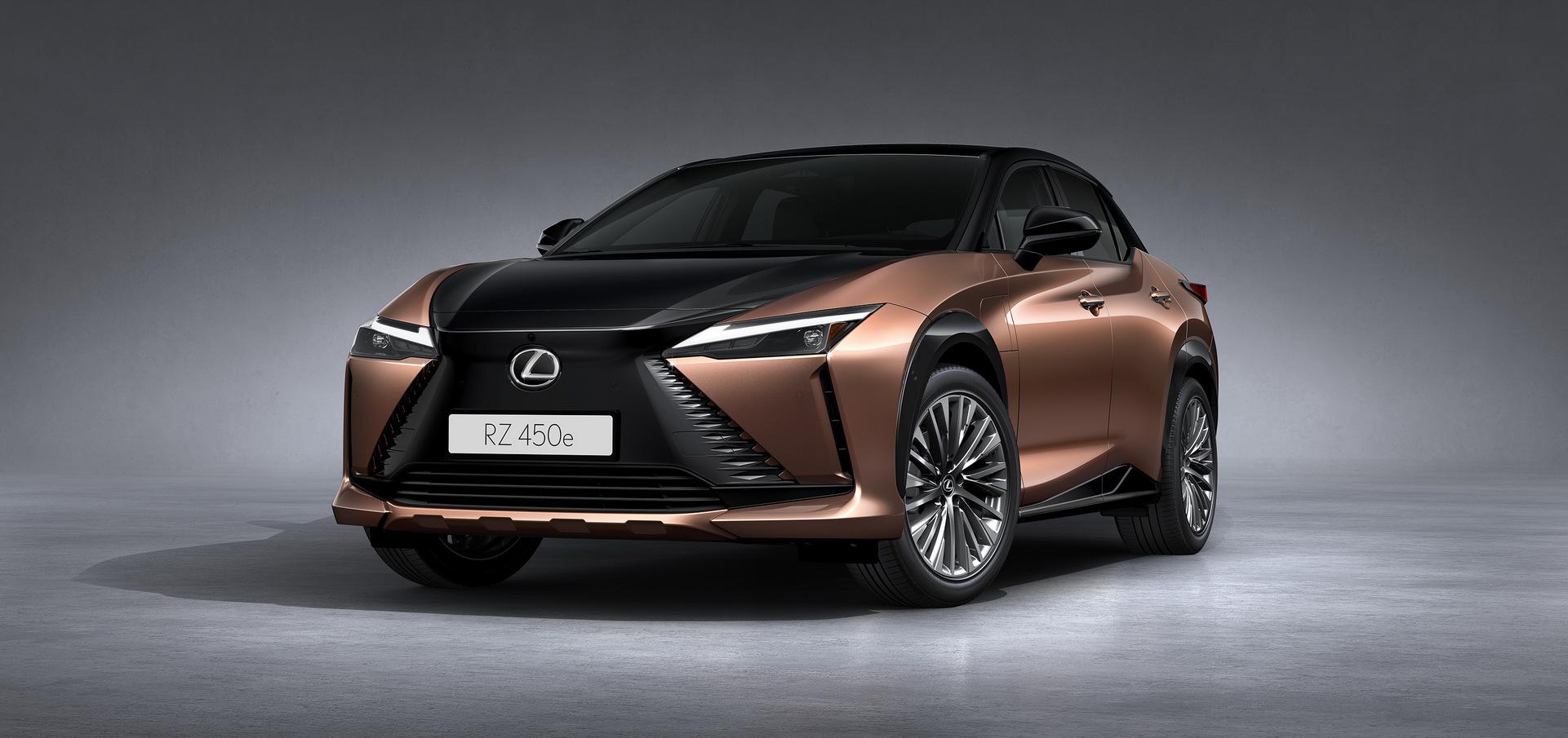 Lexus RZ 450e không khác gì Toyota bZ4X hạng sang, dùng động cơ mạnh hơn 300 mã lực và thiết kế như phi thuyền - Ảnh 2.