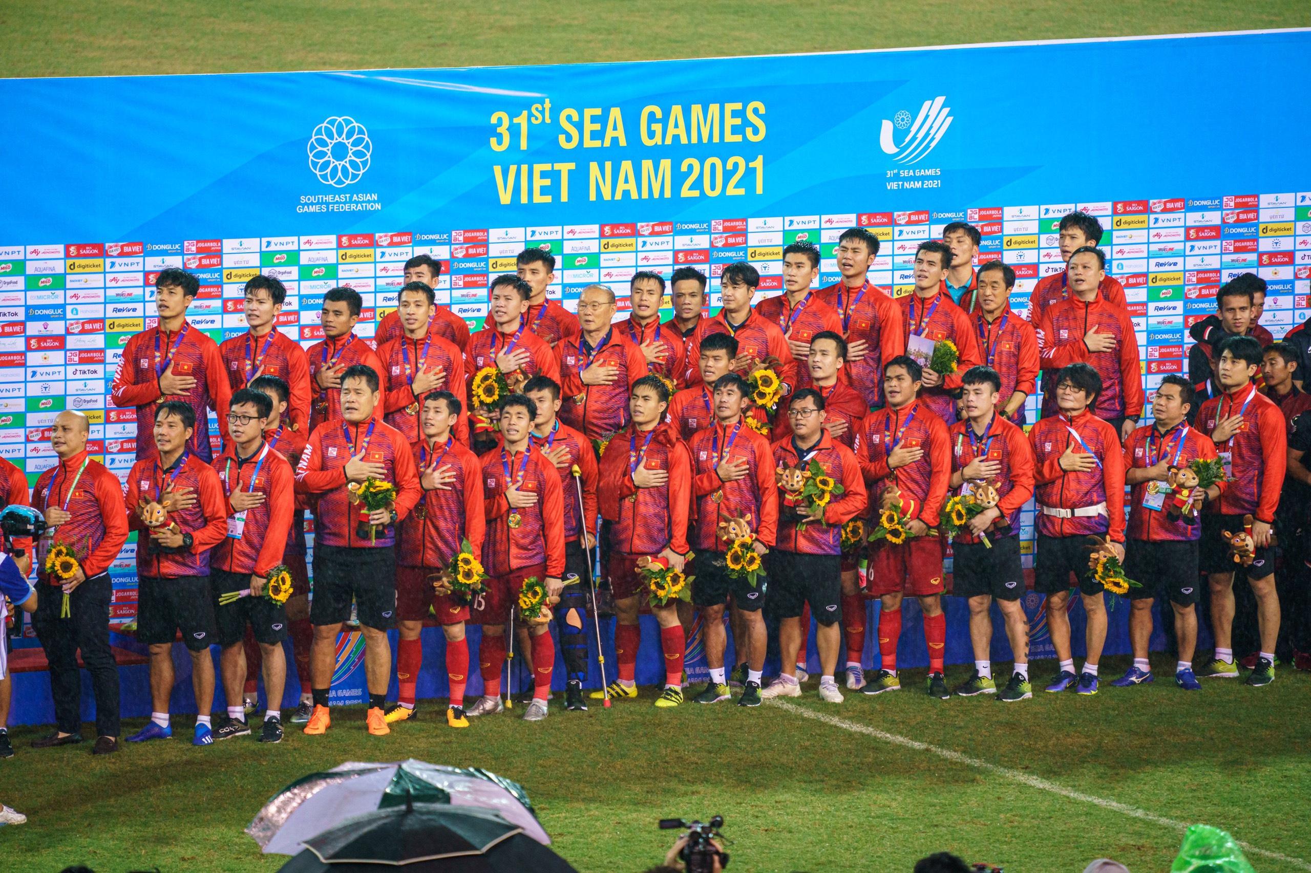 14 nhà vô địch SEA Games 31 sẽ cùng 12 cầu thủ nữa dự tập huấn chuẩn bị VCK U23 châu Á. Ảnh: Chí Hùng.