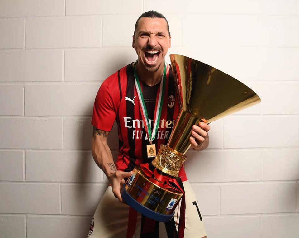 Ibrahimovic giúp Milan giành Scudetto ở tuổi 41. Ảnh: ACM.