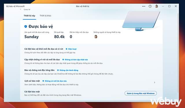 Dùng thử Defender phiên bản mới trên Windows, có đáng để nâng cấp? - Ảnh 8. Dùng thử Defender phiên bản mới trên Windows, có đáng để nâng cấp? - Ảnh 8.