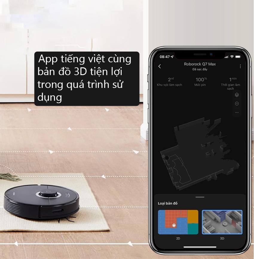 Trải nghiệm Roborock Q7 Max: Lực hút 4200Pa siêu mạnh, lau 240m2 sàn, có chổi chống rối, vẽ bản đồ 3D cực nhanh và giá vừa tầm - Ảnh 6. Trải nghiệm Roborock Q7 Max: Lực hút 4200Pa siêu mạnh, lau 240m2 sàn, có chổi chống rối, vẽ bản đồ 3D cực nhanh và giá vừa tầm - Ảnh 6.