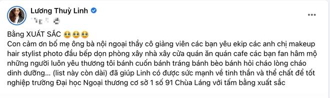 Hoa hậu Lương Thuỳ Linh chính thức tốt nghiệp Đại học, đạt kết quả thế nào mà dân tình đều không... bất ngờ lắm - Ảnh 2.