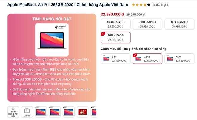 MacBook Air M1 hút khách khi giảm giá hàng chục triệu đồng - Ảnh 3.