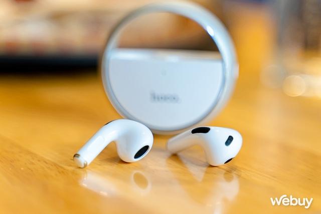 Tai nghe Hoco EW23: Hộp sạc xoay tròn lạ mắt, thiết kế y hệt AirPods 3, giá rất rẻ - Ảnh 6.