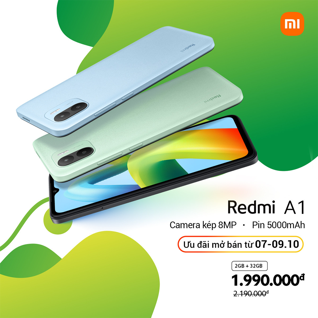 Xiaomi Redmi 1A: Smartphone giá rẻ, pin 5000mAh ra mắt tại Việt Nam - Ảnh 1.