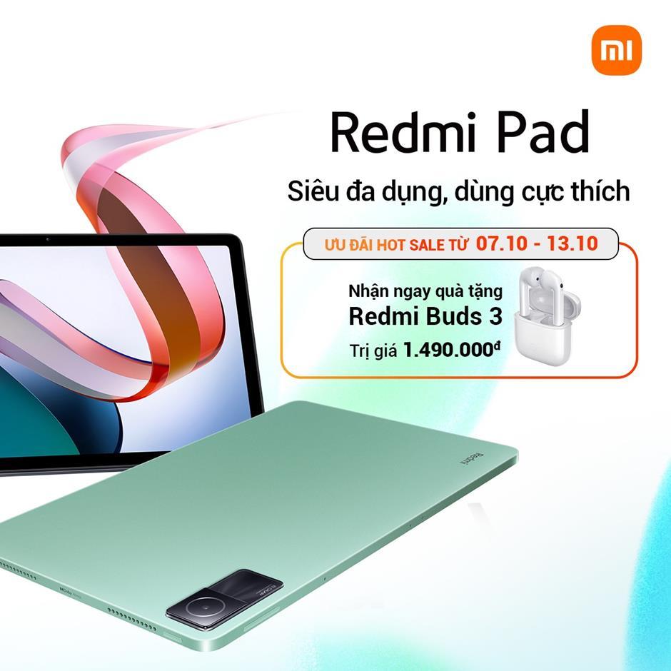 Redmi Pad sở hữu thiết kế nguyên khối và nhiều tính năng vượt trội với mức giá hấp dẫn - Ảnh 1.