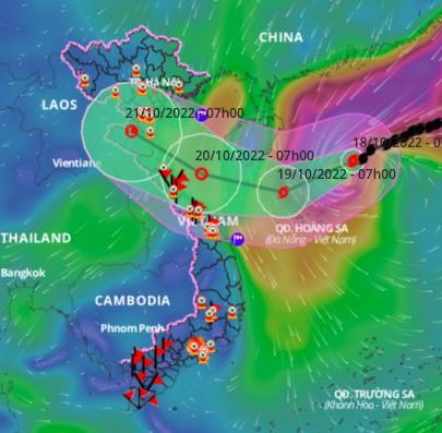 Bão số 6 Nesat không thay đổi hướng di chuyển, cách Hoàng Sa 250km