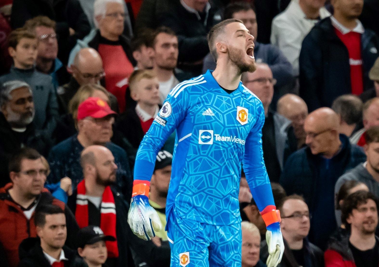 David de Gea vẫn nhận được sự tin tưởng tuyệt đối từ huấn luyện viên Erik ten Hag của Man United. Ảnh: Man United.