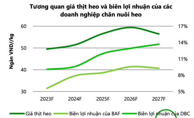 VCBS dự báo giá heo tăng lại từ tháng 8/2023, đẩy biên lợi nhuận DN tăng đến 14%: Ngành heo đang “rũ bùn đứng dậy”? - Ảnh 1.